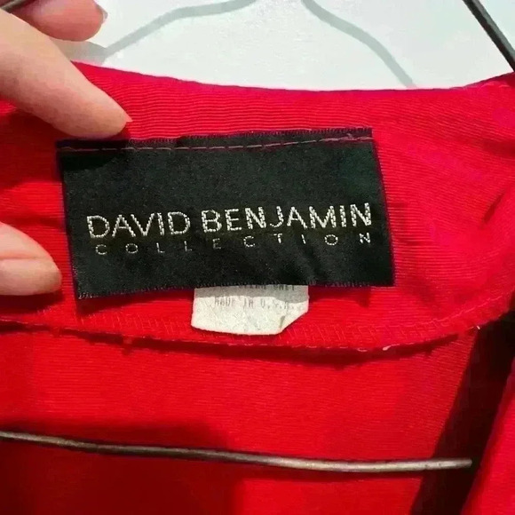 David Benjamin Collection Women’s Vintage Red Blazer Size 5/6 - Picture 3 of 12